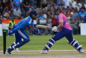 India vs Japan T20I cricket match 2026, with India winning by two runs at Sano International Cricket Ground.