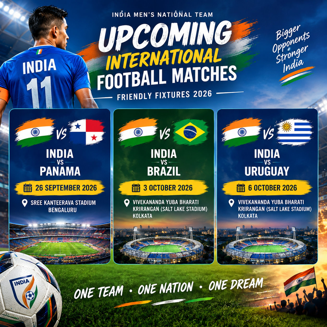 India Upcoming International Football Matches 2026: Schedule, Dates, Venues and Match Preview